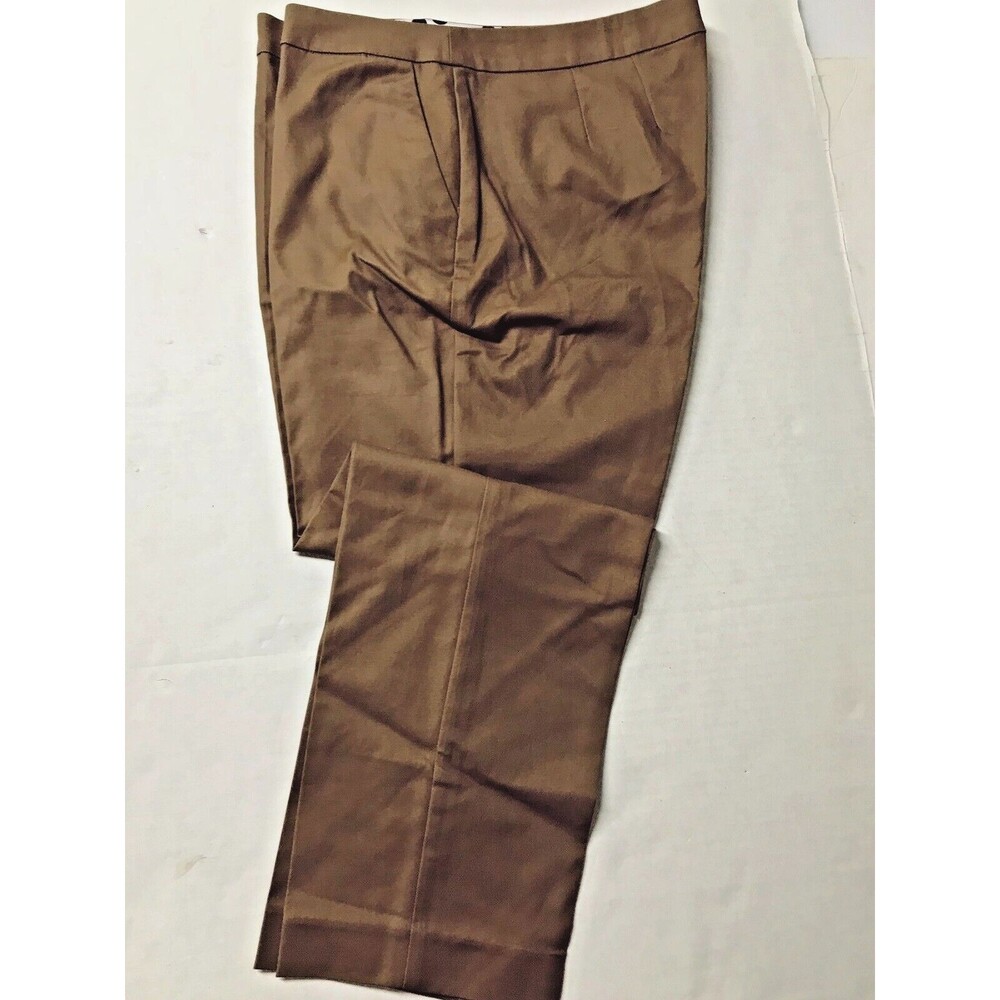 MONROE & MAIN Toast Capri Crop Stretch Pants Womens Size 14 Modern Fit NWT